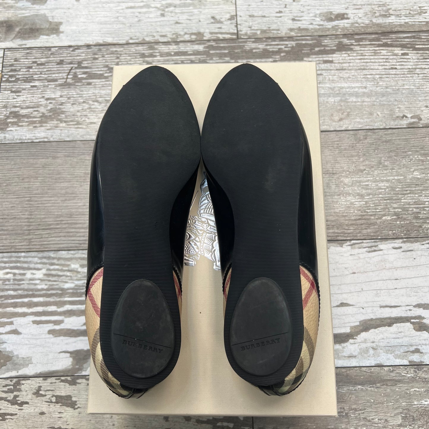 Burberry Haymarket Ballerina Flats Size 38