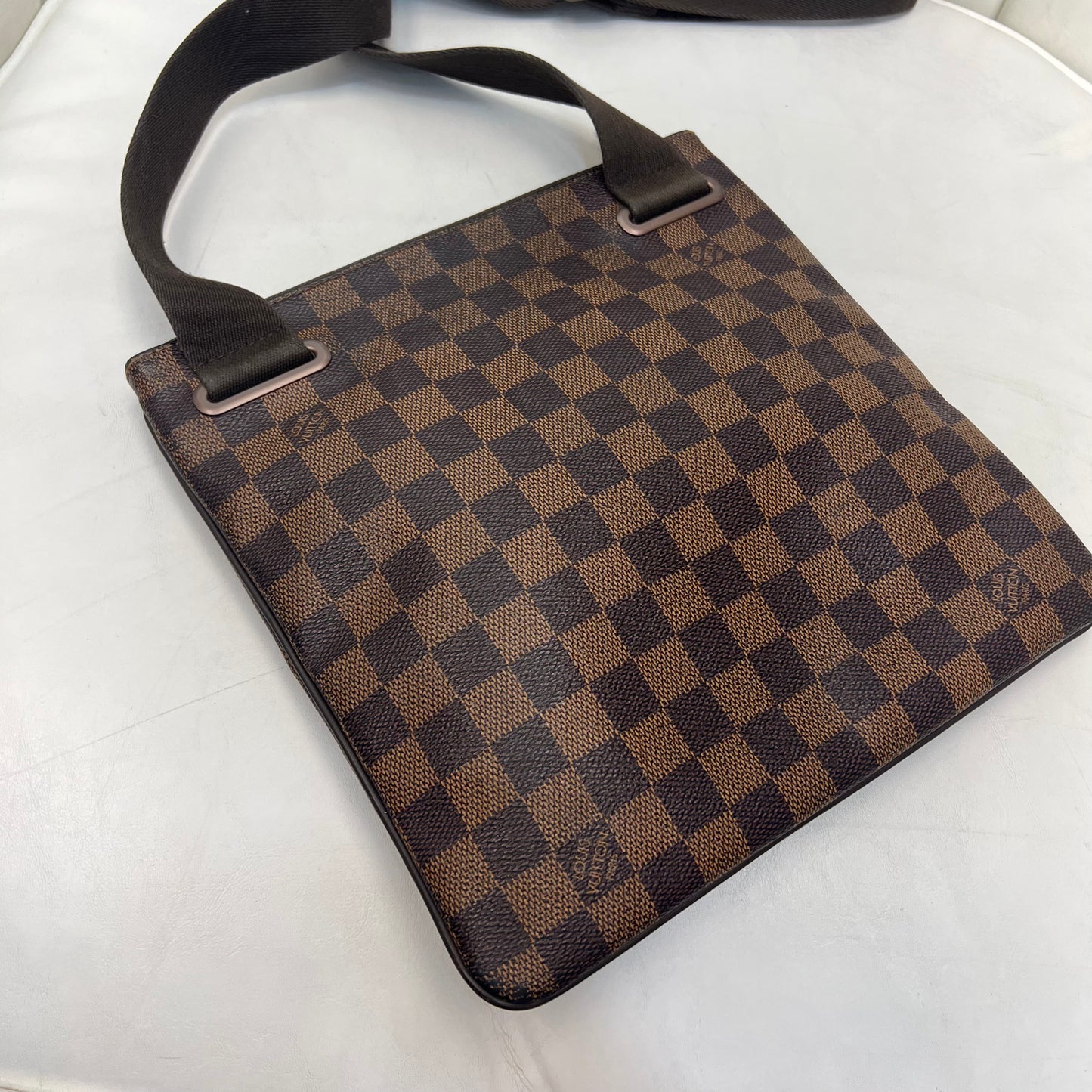 Louis Vuitton Brooklyn Pochette Plate Damier Ebene