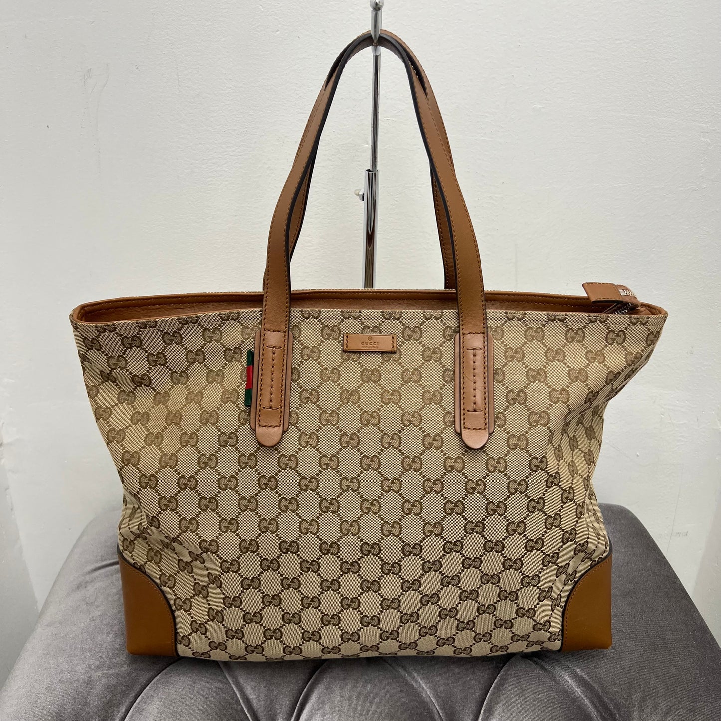 Gucci Canvas Zipper Tote