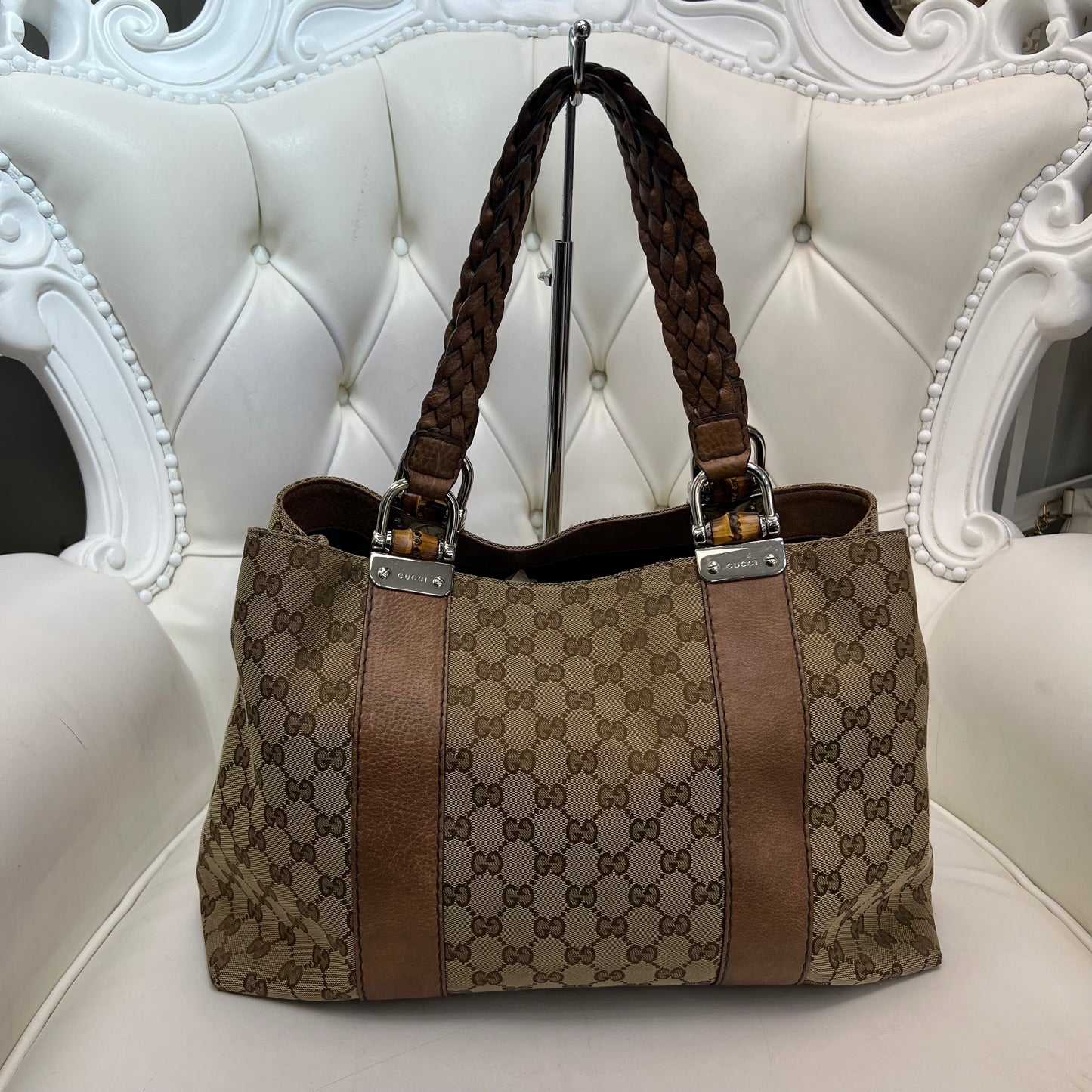 Gucci Canvas Shoulder Bag