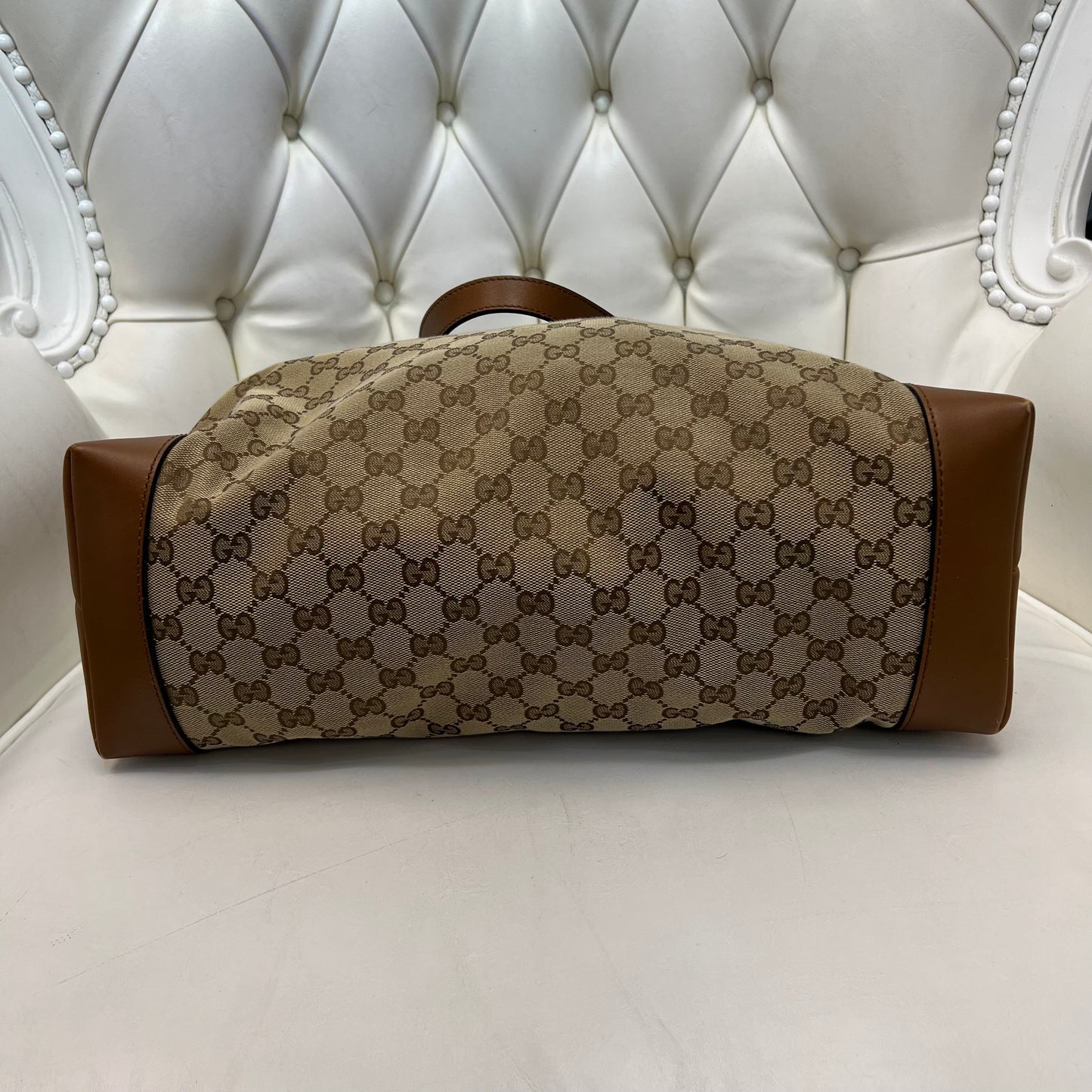 Gucci Canvas Zipper Tote