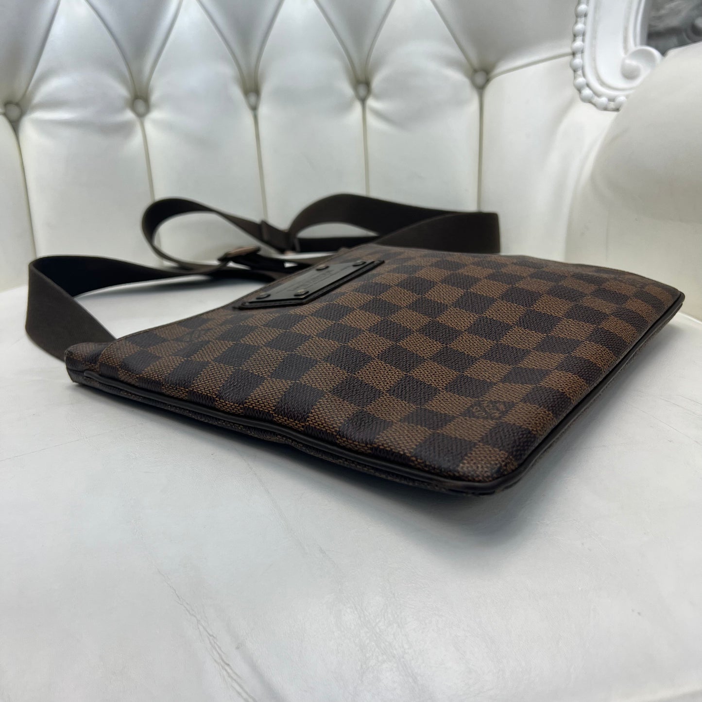 Louis Vuitton Brooklyn Pochette Plate Damier Ebene