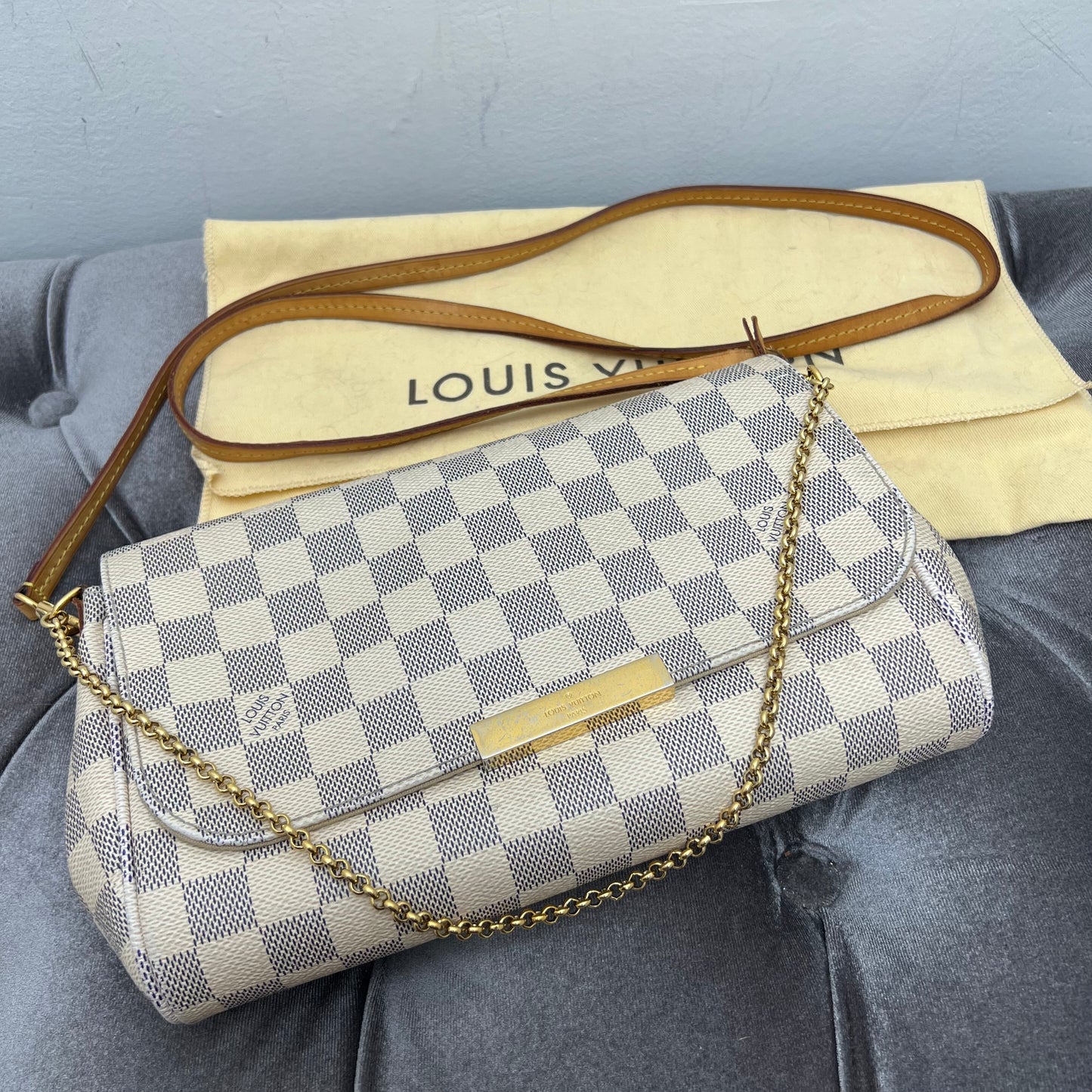 Louis Vuitton Favorite MM Damier Azur