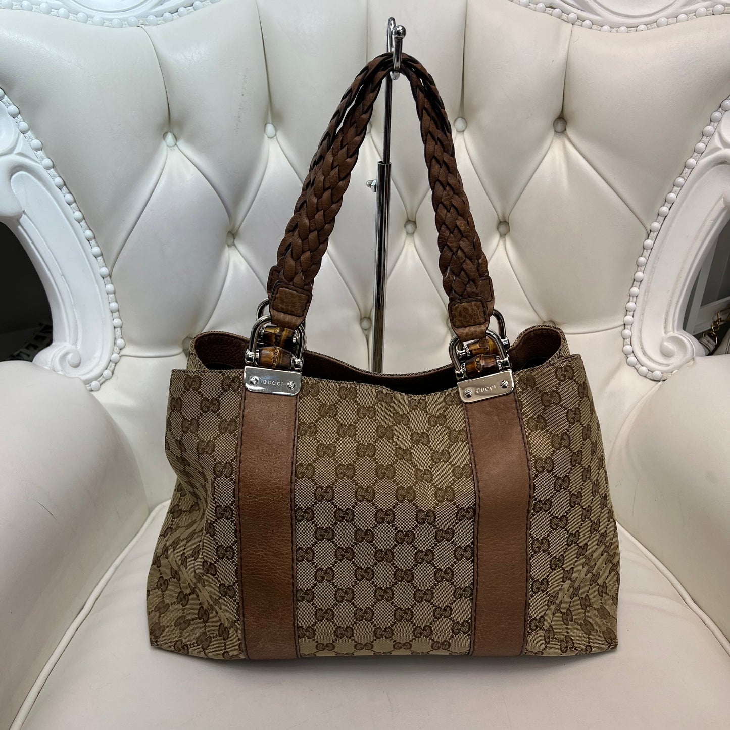 Gucci Canvas Shoulder Bag