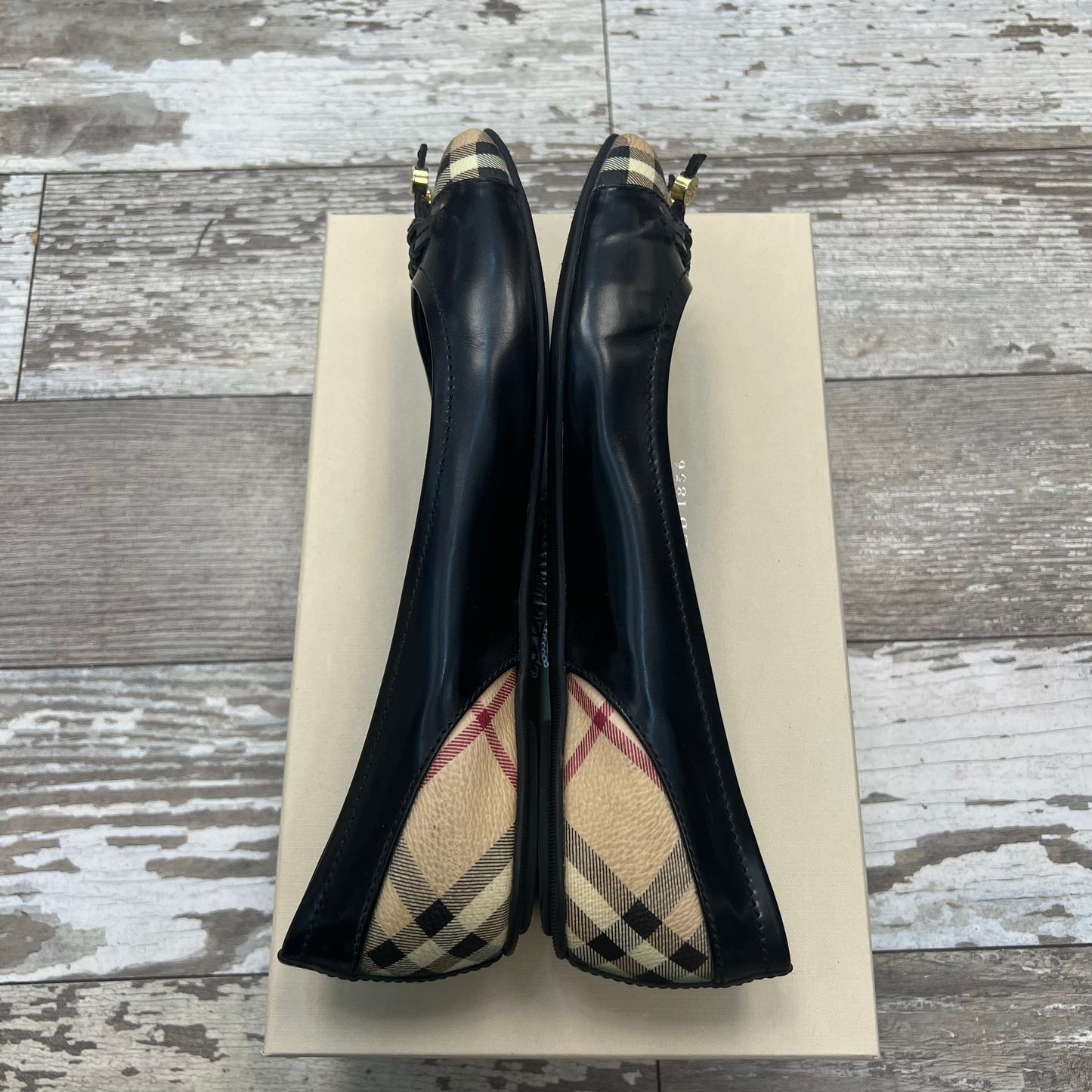 Burberry Haymarket Ballerina Flats Size 38
