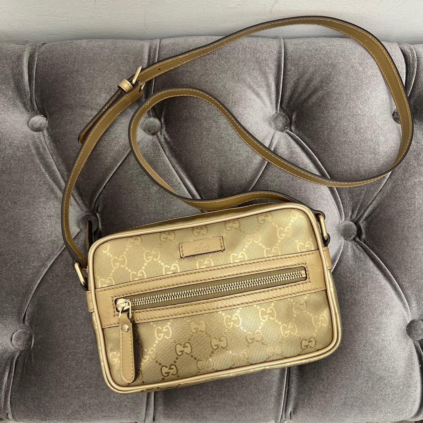 Gucci Camera Bag Gold