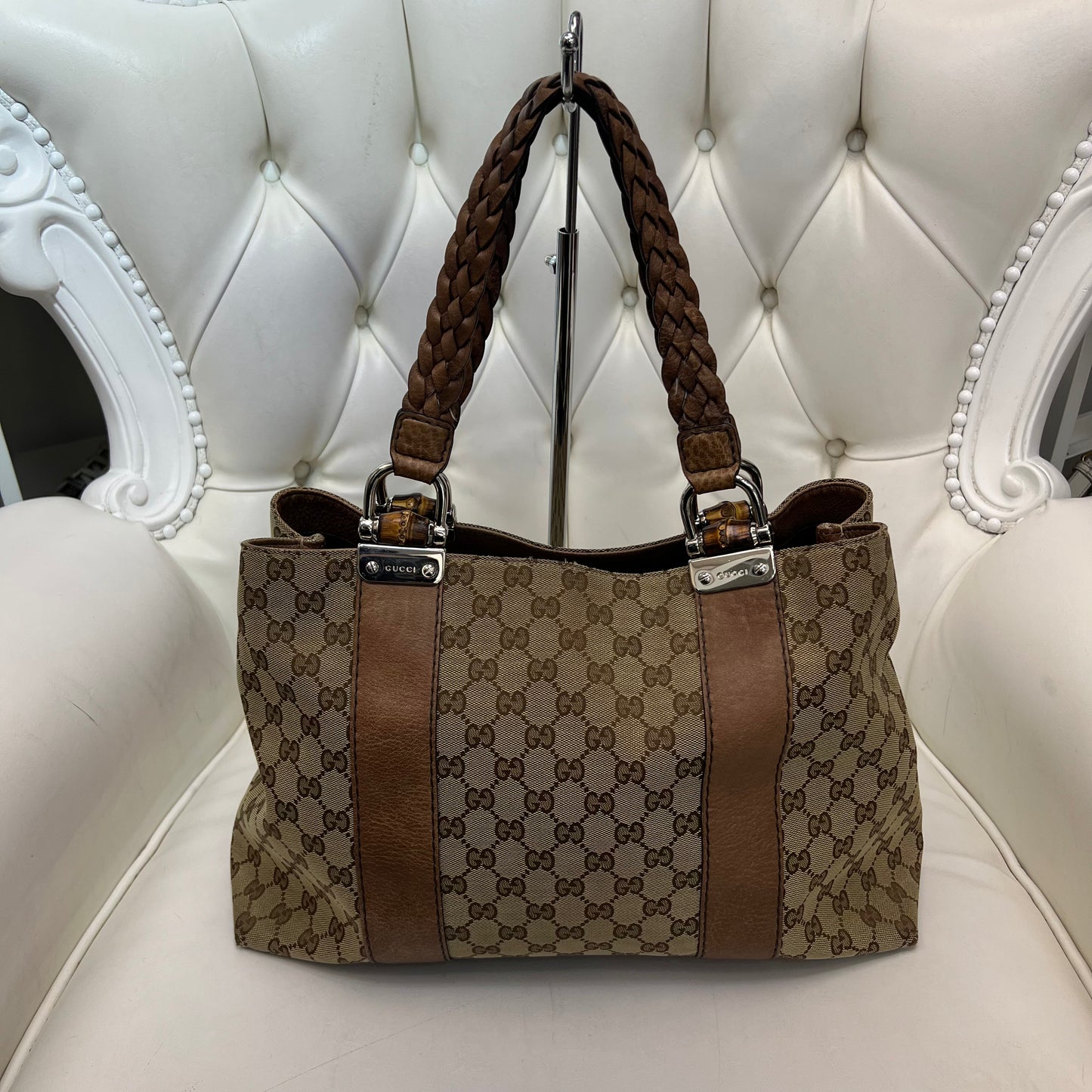 Gucci Canvas Shoulder Bag