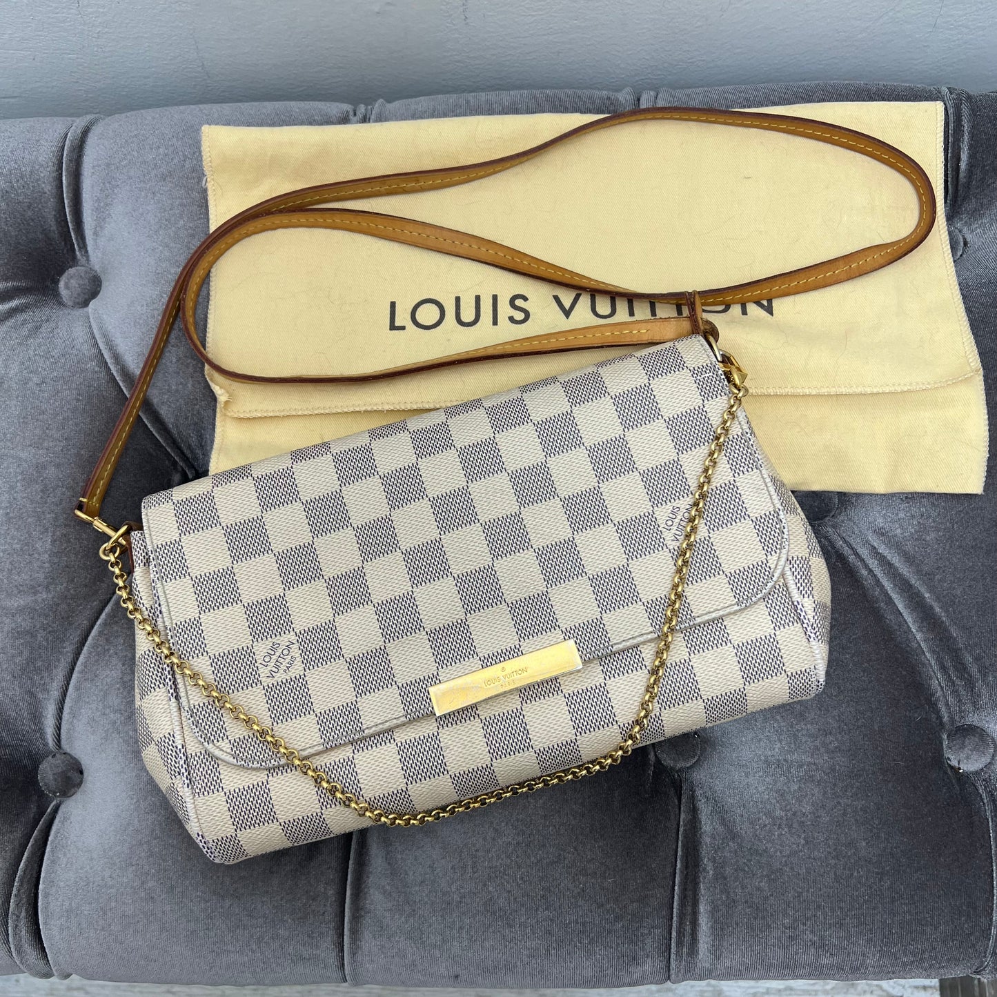 Louis Vuitton Favorite MM Damier Azur