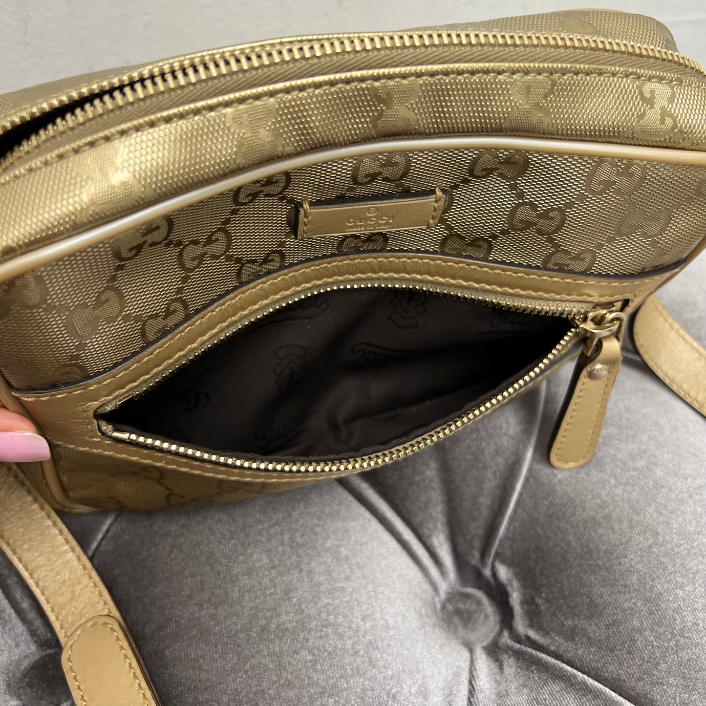 Gucci Camera Bag Gold