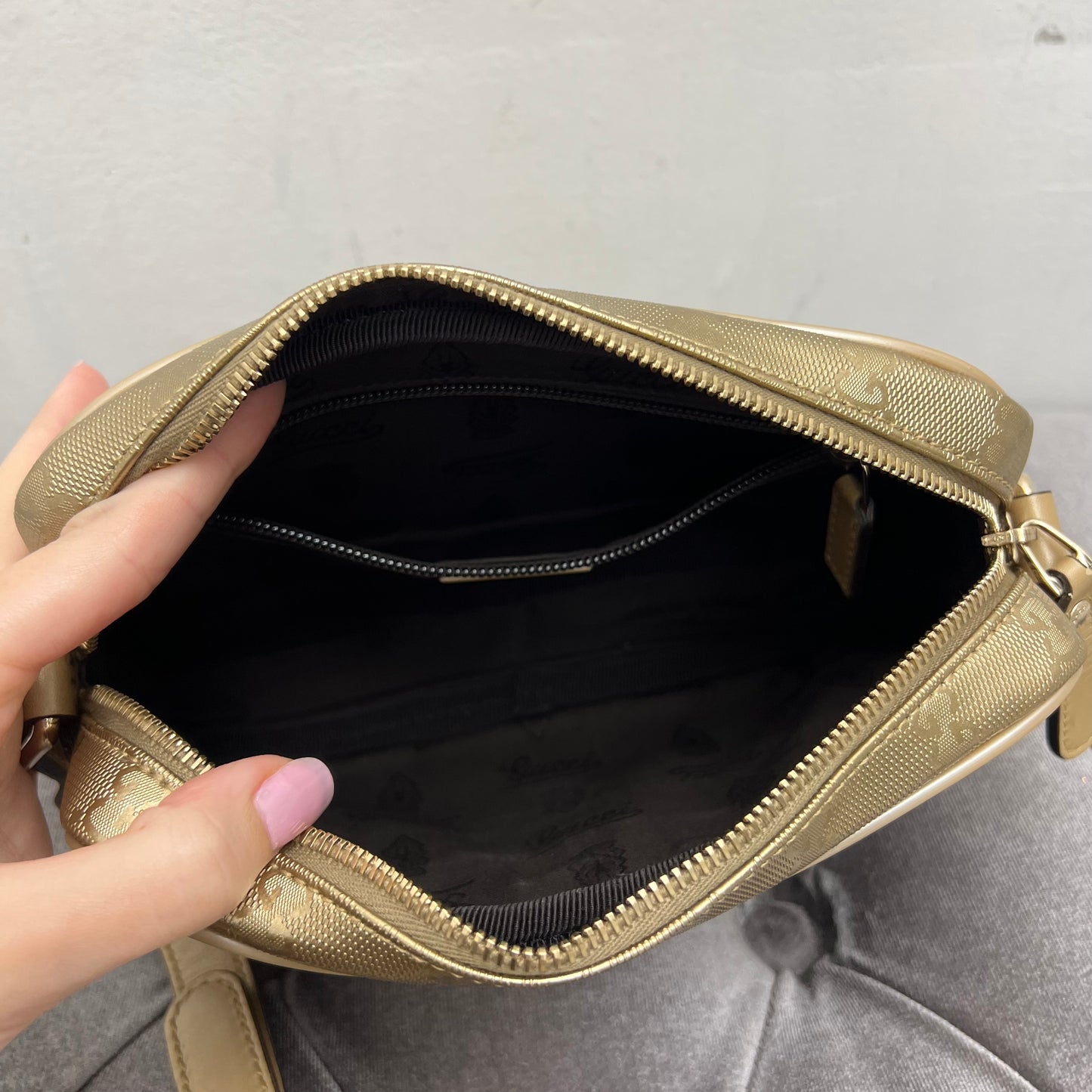 Gucci Camera Bag Gold