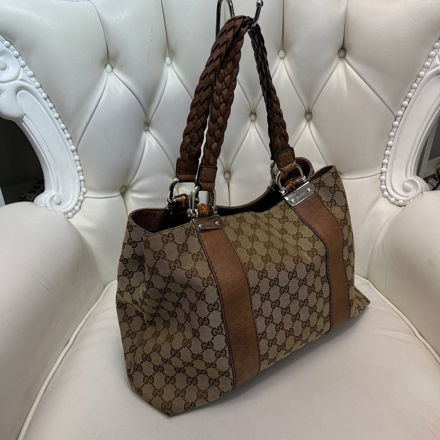 Gucci Canvas Shoulder Bag