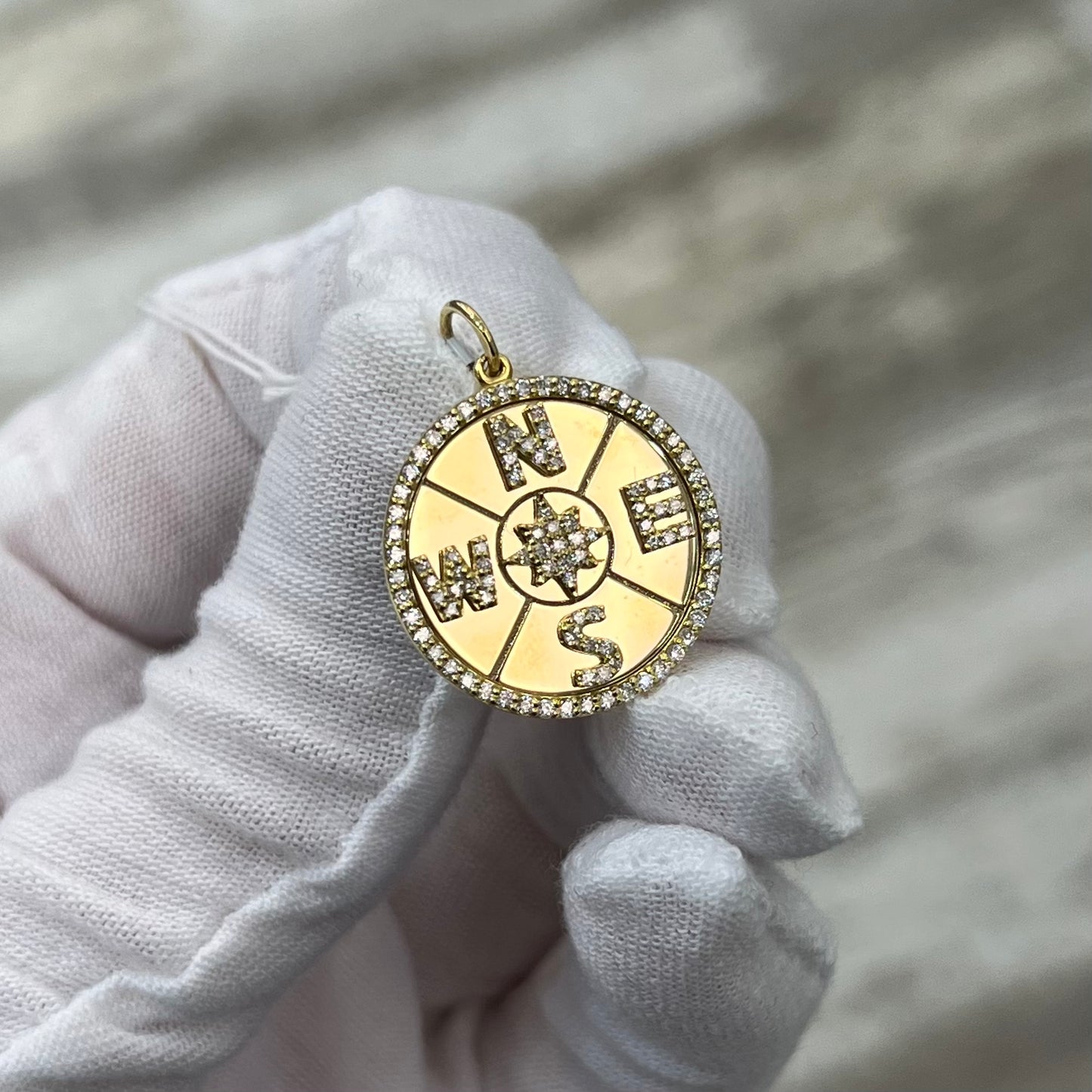 18k Gold NWES Pendant