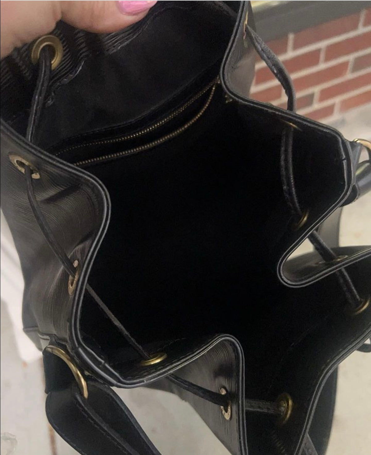 Louis Vuitton Noe Black Epi Leather