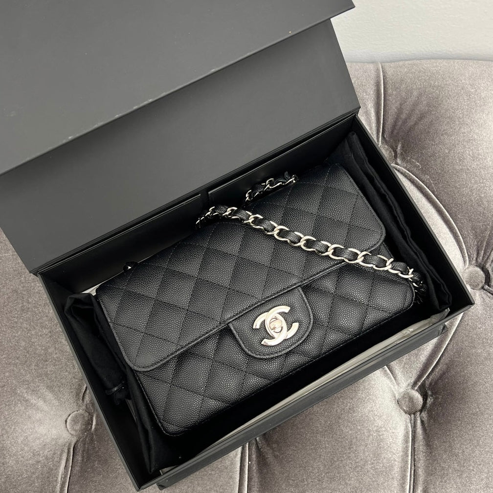 Chanel Caviar Quilted Mini Rectangle Flap Bag with Box & Dust Bag