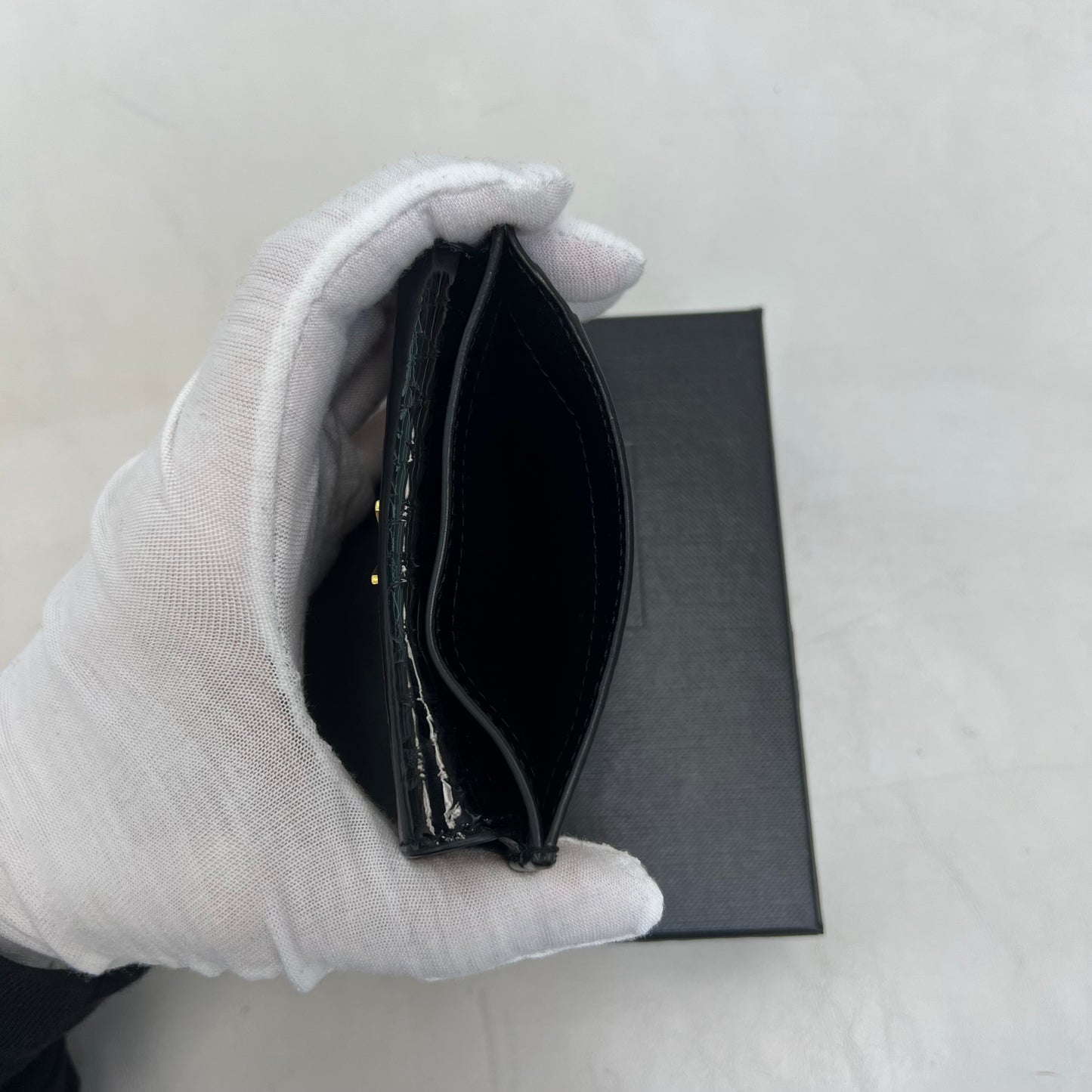 Saint Laurent Uptown Card Case, New, Box & Dust Bag