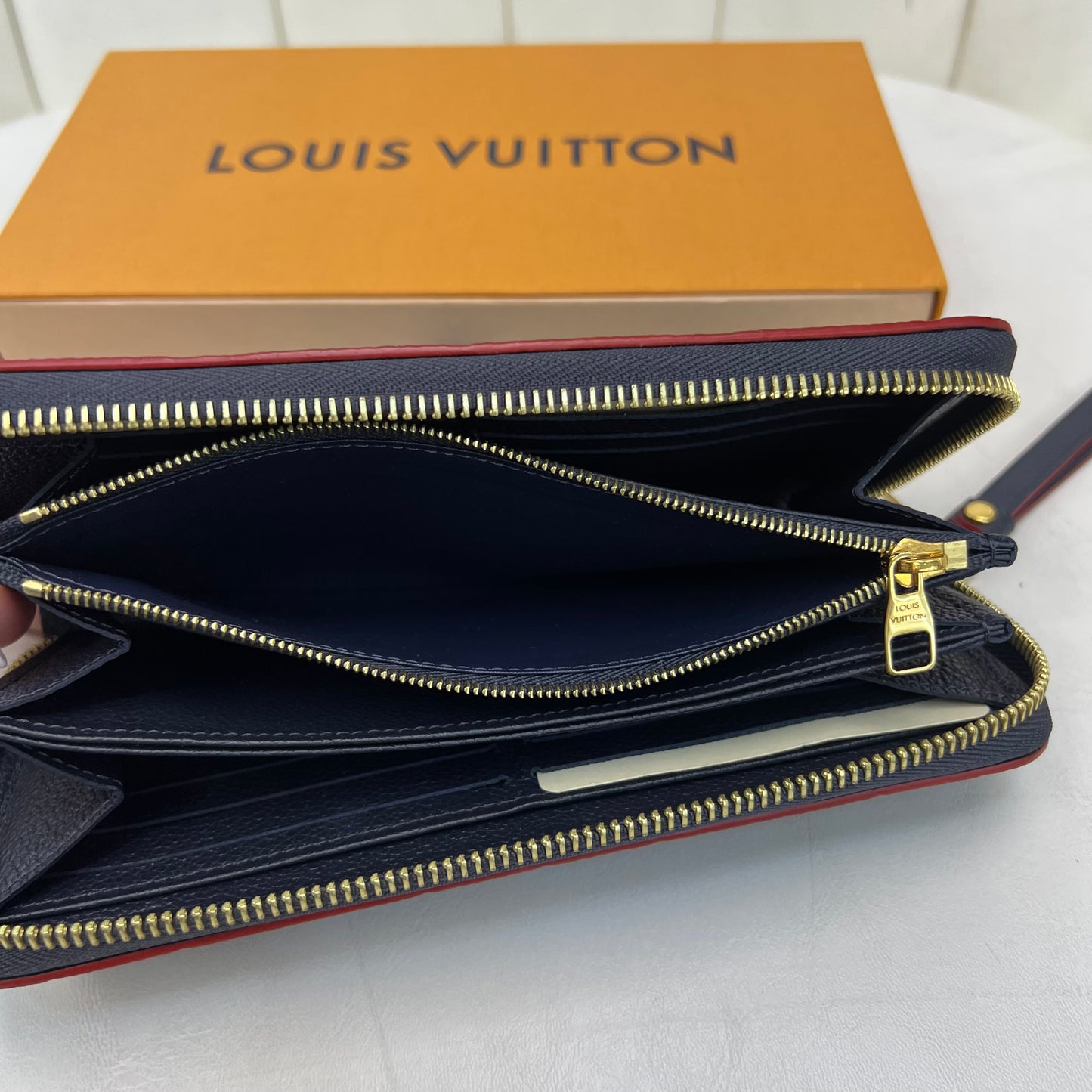 Louis Vuitton Zippy Wallet Marine Rogue Empreinte Leather