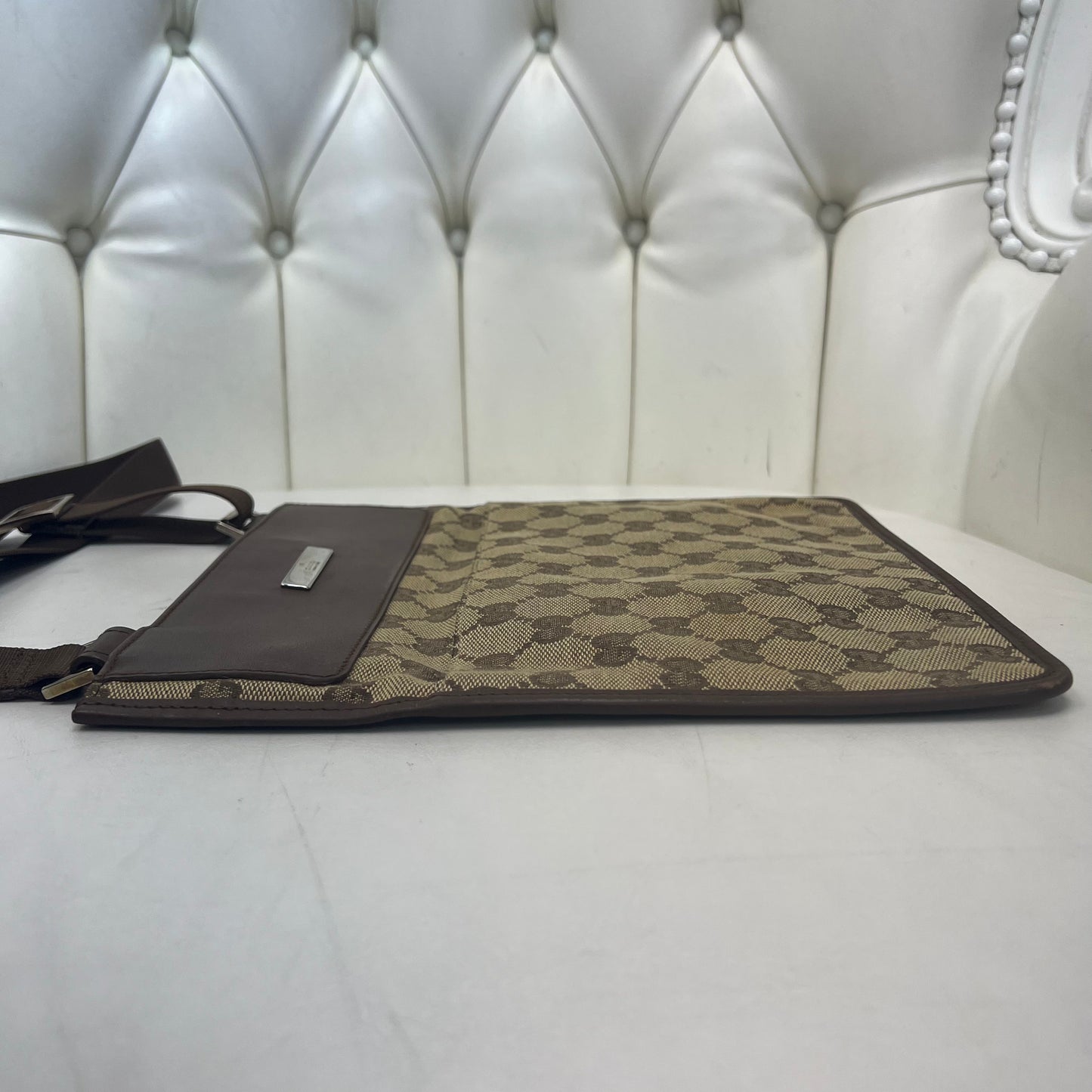 Gucci GG Canvas Flat Crossbody
