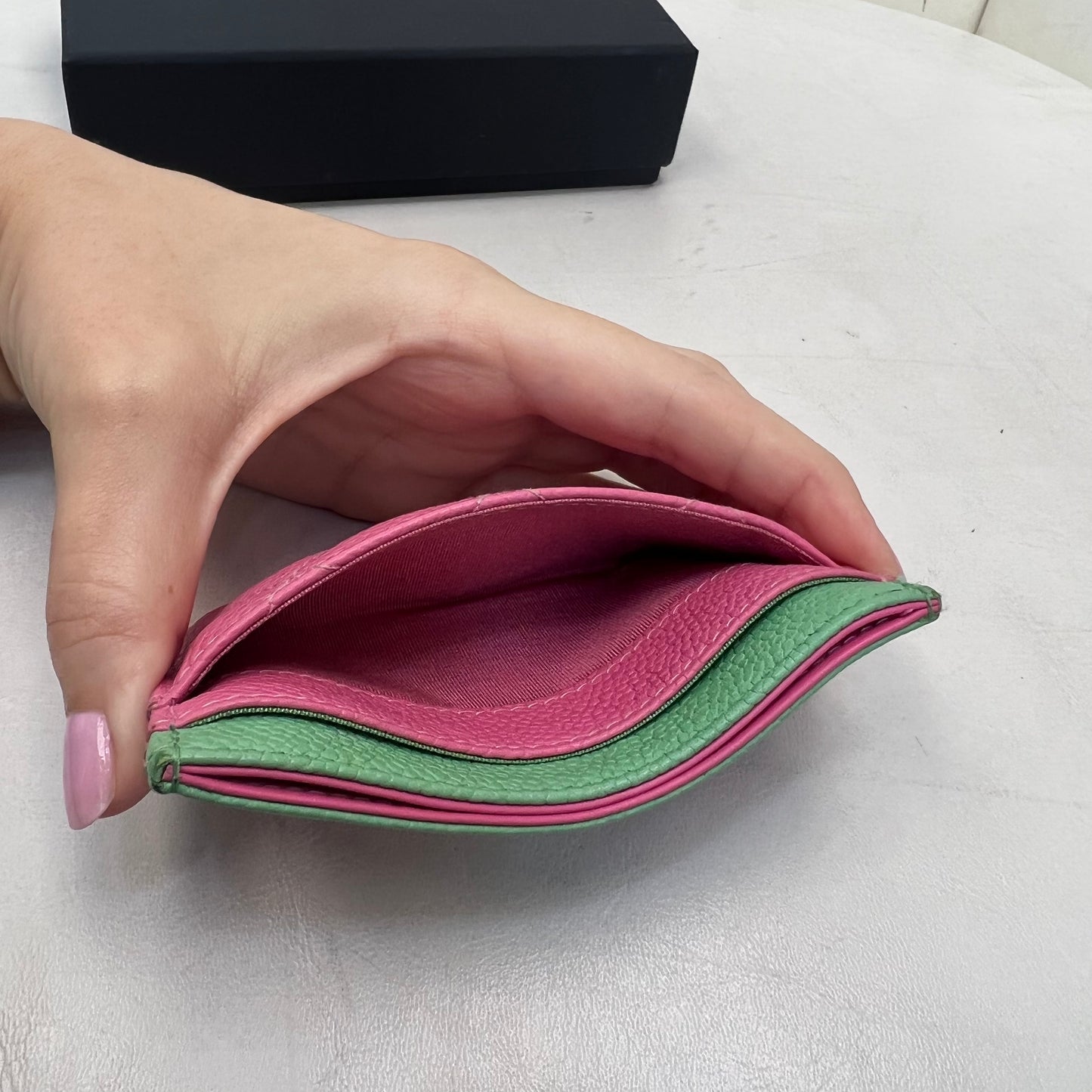 Chanel Quilted CC Filigree Card Holder