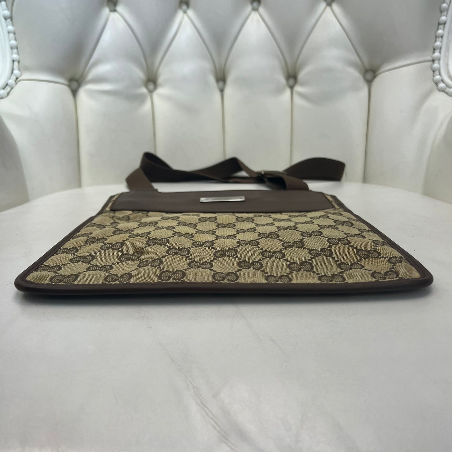 Gucci GG Canvas Flat Crossbody