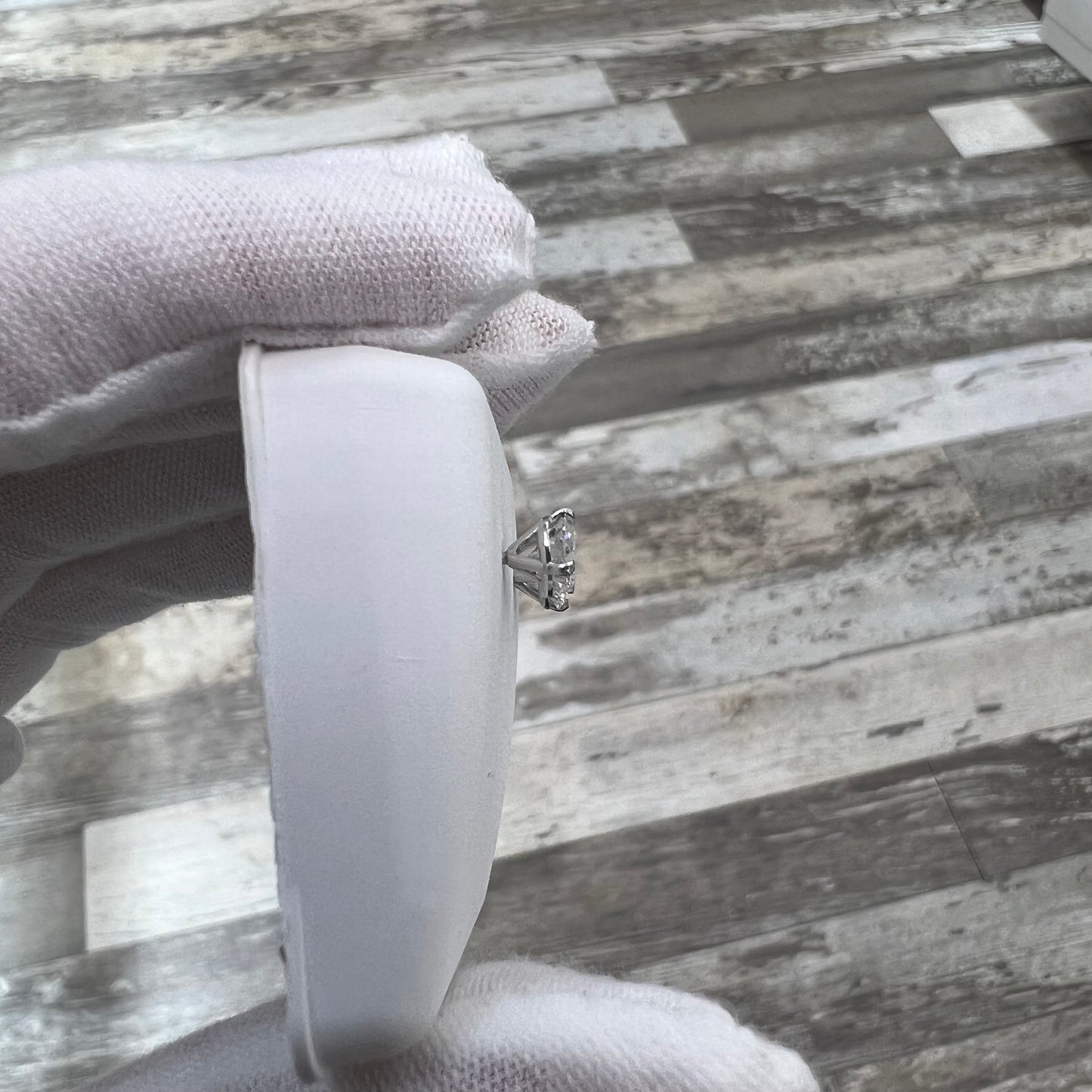 Diamond Studs 1ct Lab Created 14k White Gold
