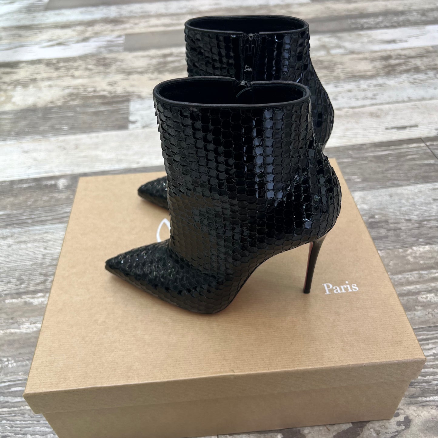 Christian Louboutin So Kate 100 Booty, Size 35