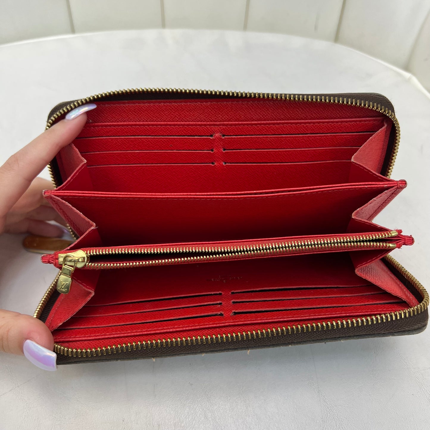 Louis Vuitton Zippy Wallet Monogram Red