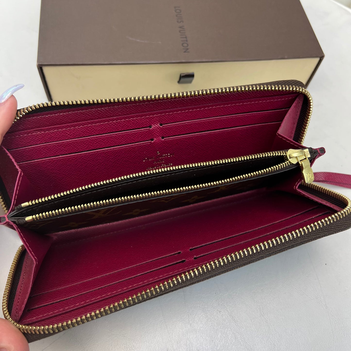 Louis Vuitton Clemence Wallet Monogram with Box