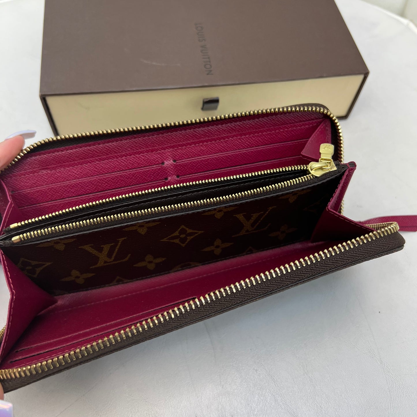 Louis Vuitton Clemence Wallet Monogram with Box