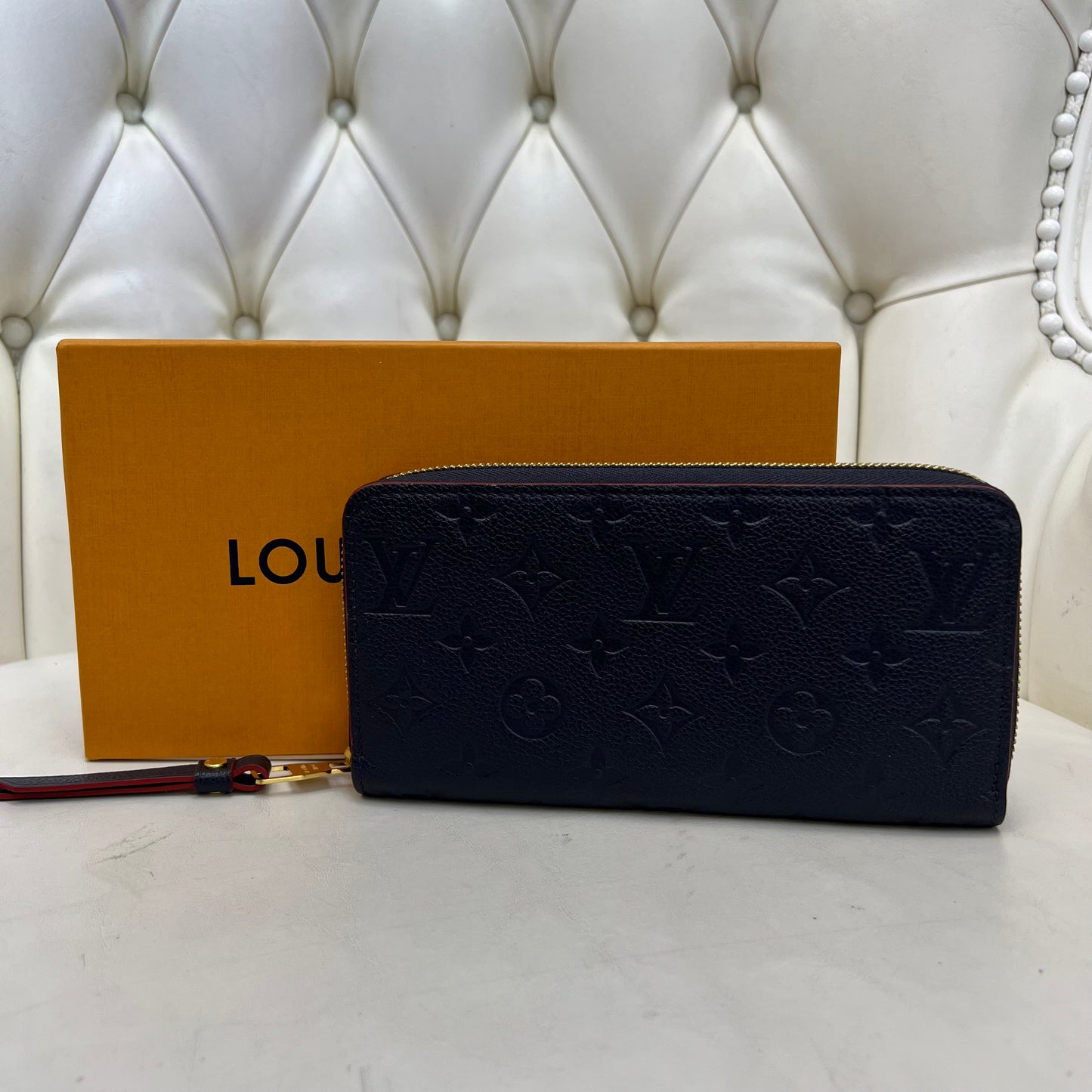Louis Vuitton Zippy Wallet Marine Rogue Empreinte Leather