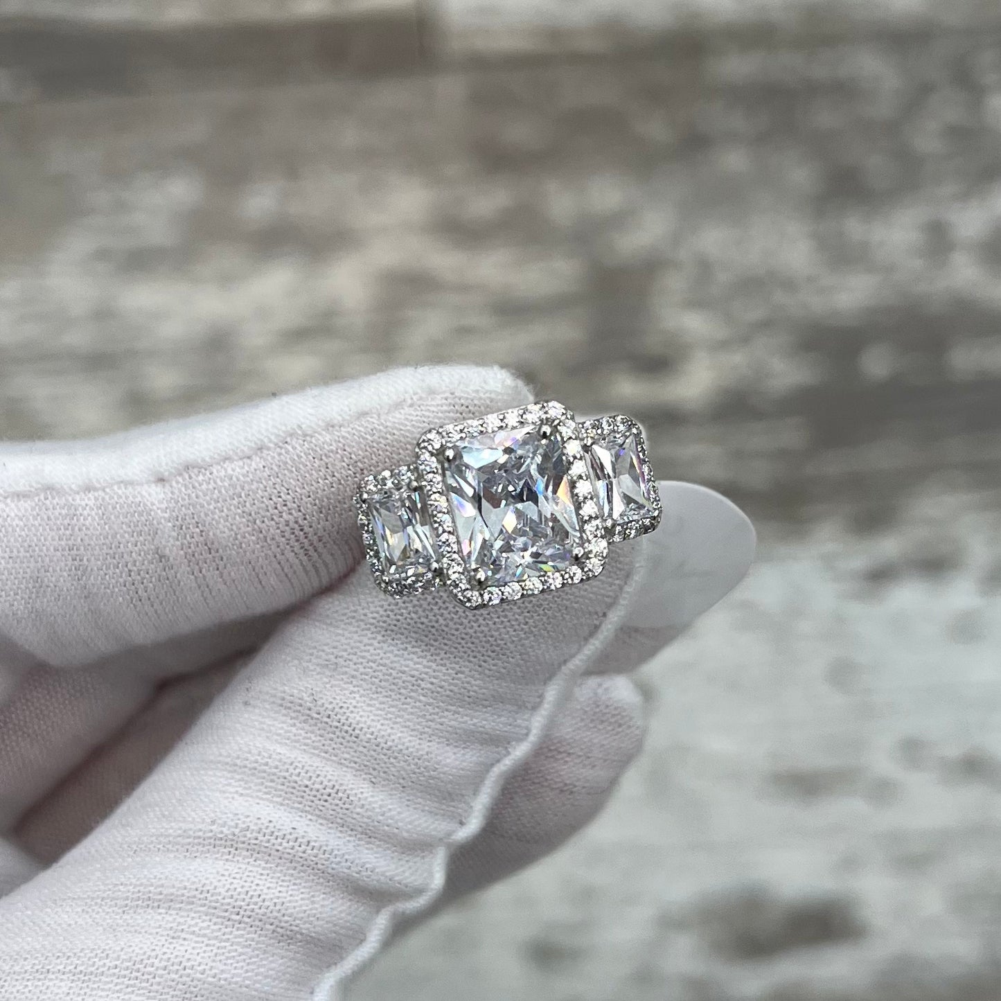 Sterling Silver Crystal Ring