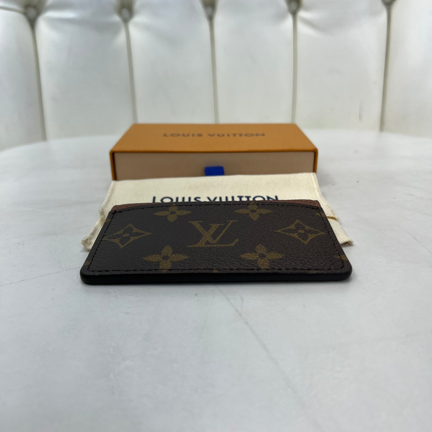 Louis Vuitton Monogram Card Holder with Box & Dust Bag