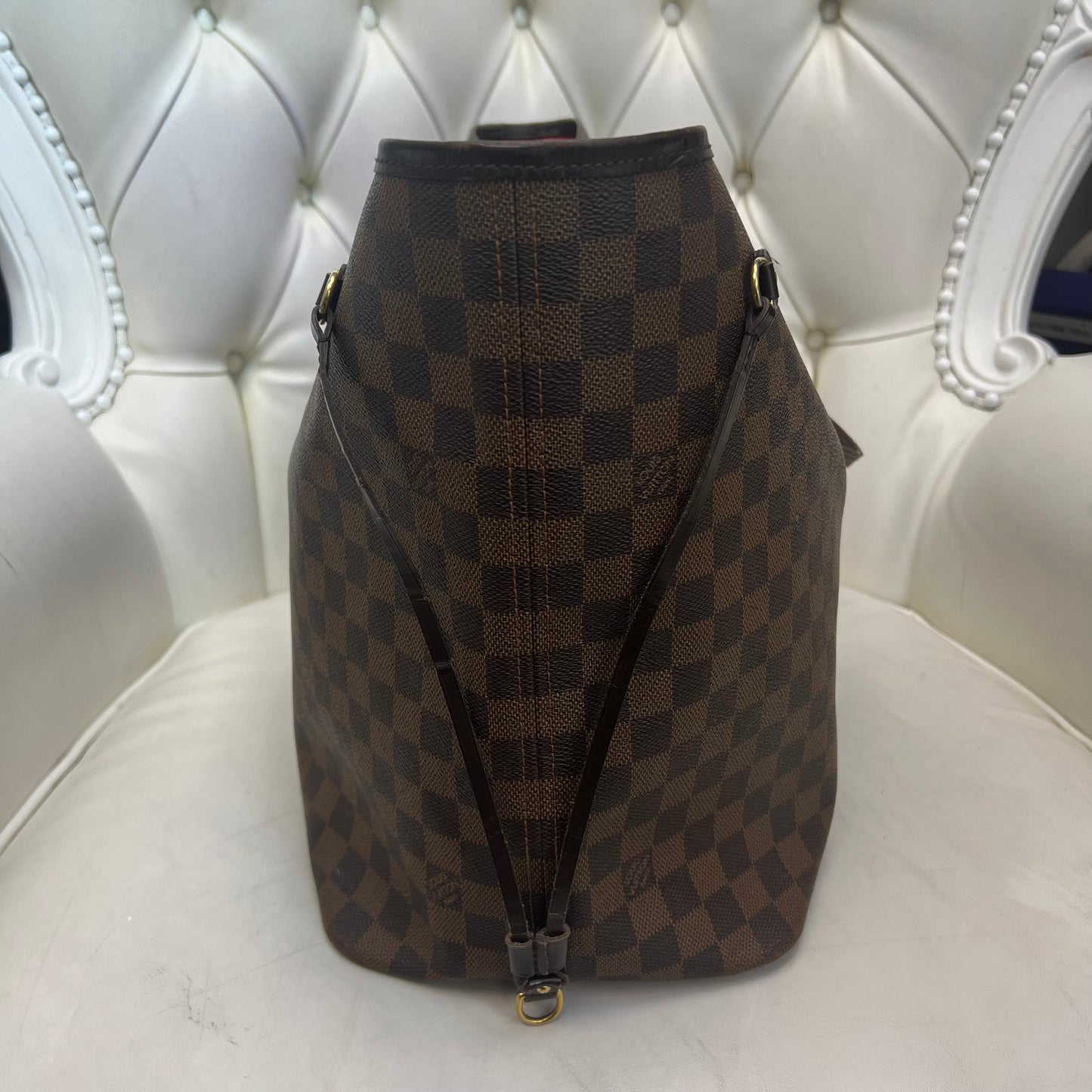 Louis Vuitton Neverfull GM Damier Ebene, Red