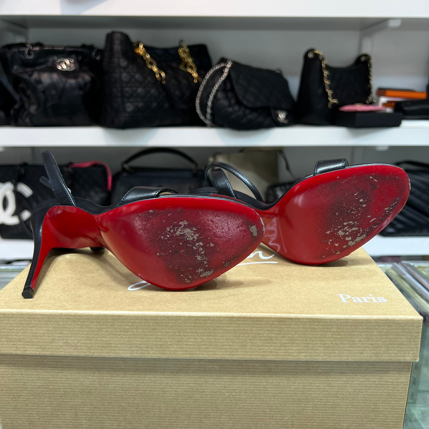 Christian Louboutin Loubigirl 100, Size 35