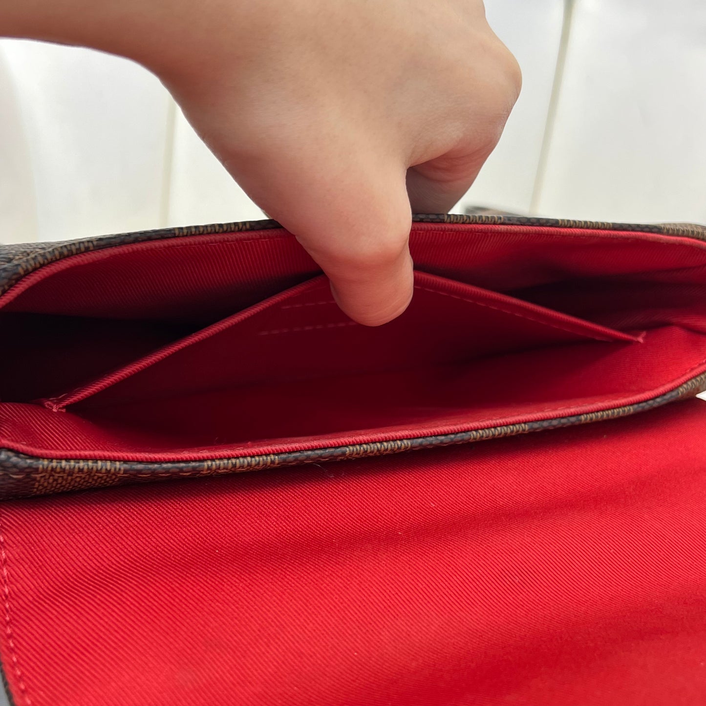 Louis Vuitton Croisette Compact Crossbody Damier Ebene
