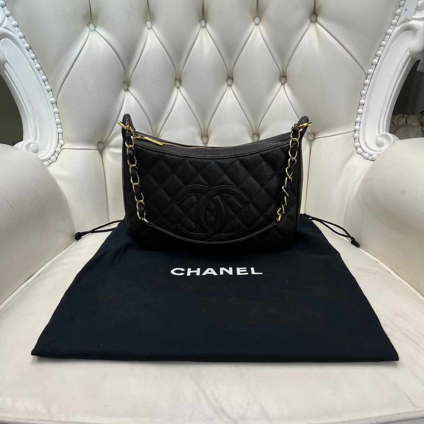 Chanel Caviar Leather Shoulder Bag