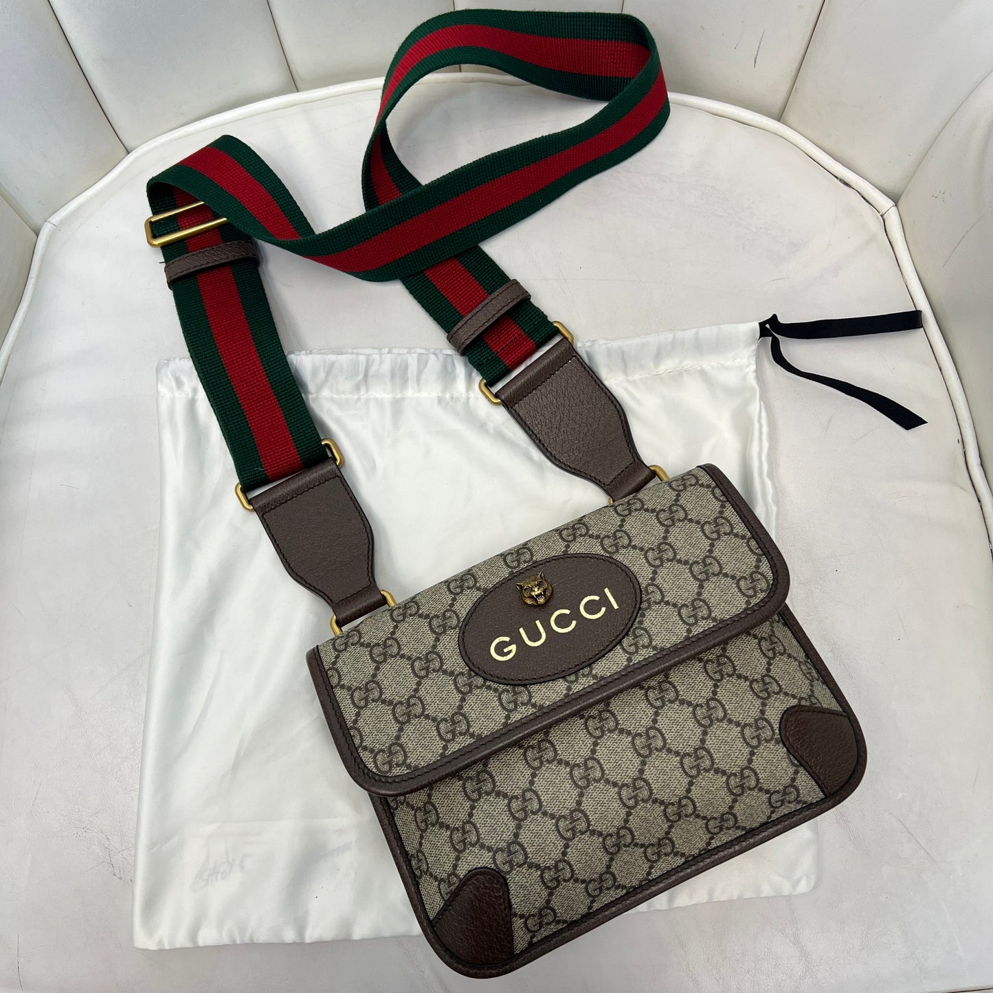 Gucci Double Sided Messenger Bag