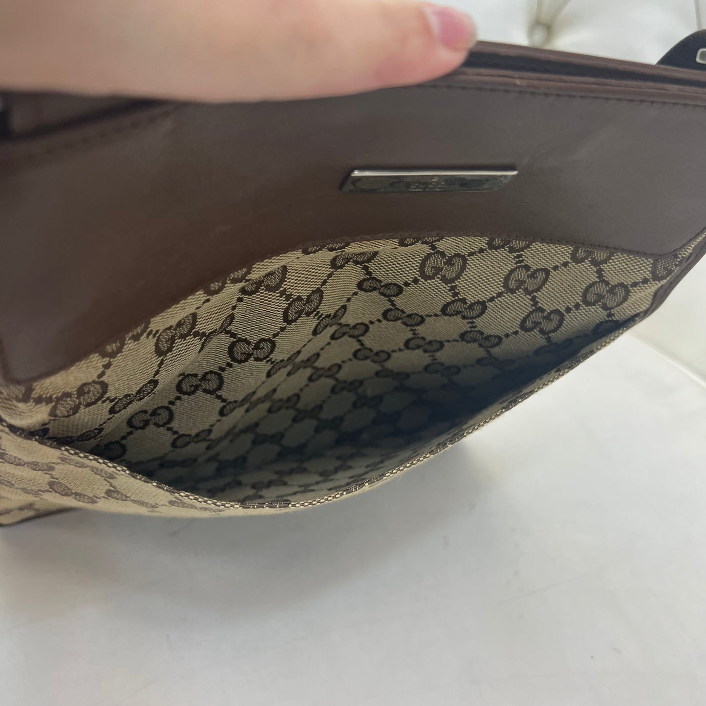 Gucci GG Canvas Flat Crossbody