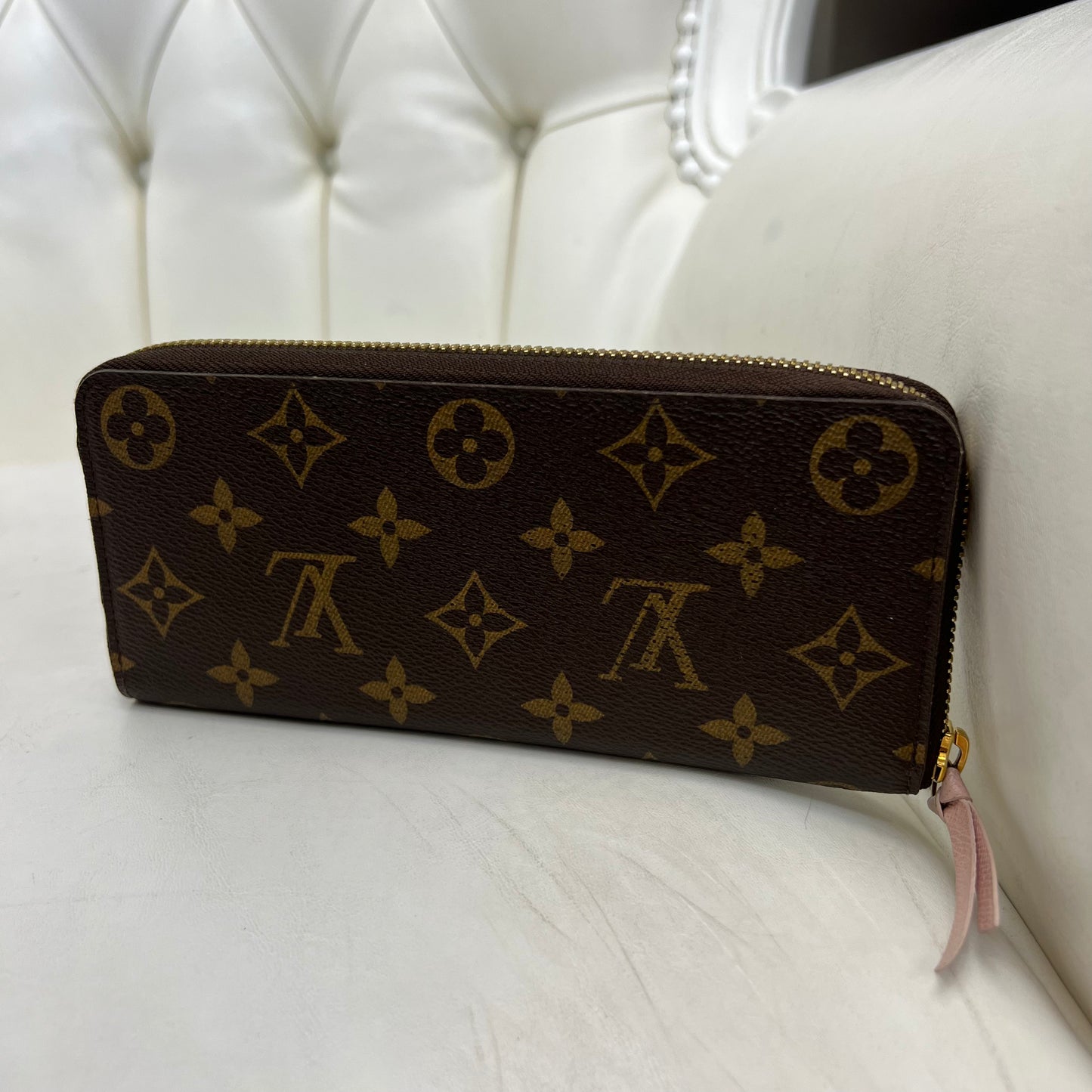 Louis Vuitton Clemence Wallet Monogram Rose Ballerine