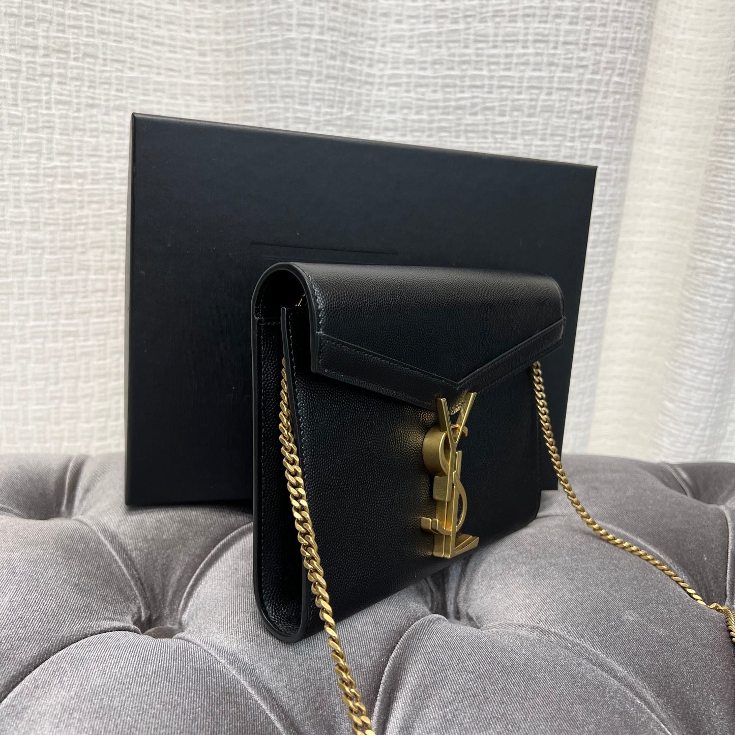 Saint Laurent Wallet on Chain, New, Box & Dustbag