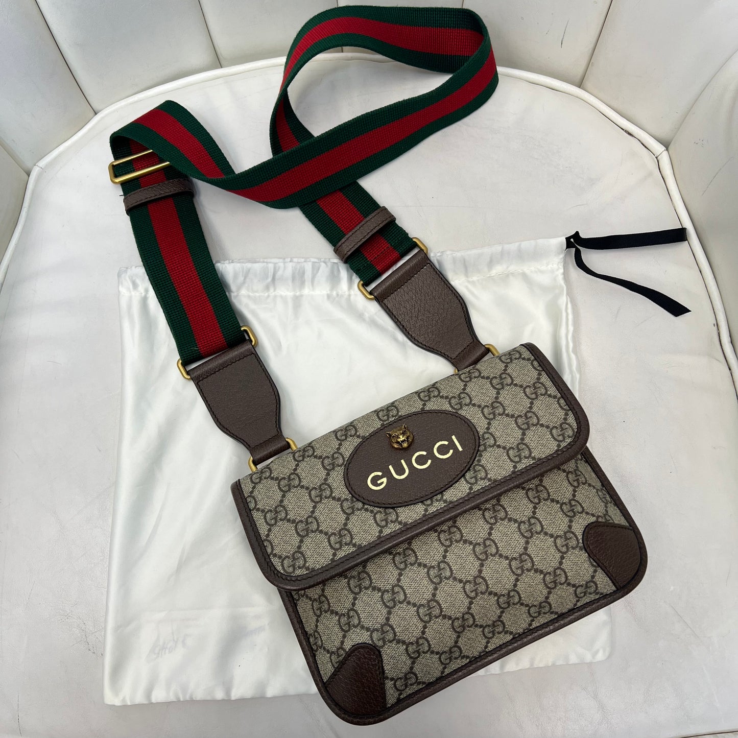 Gucci Double Sided Messenger Bag