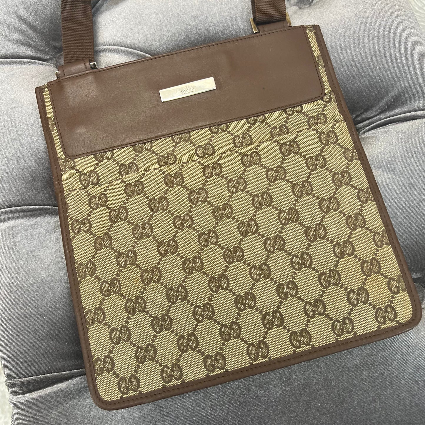 Gucci GG Canvas Flat Crossbody