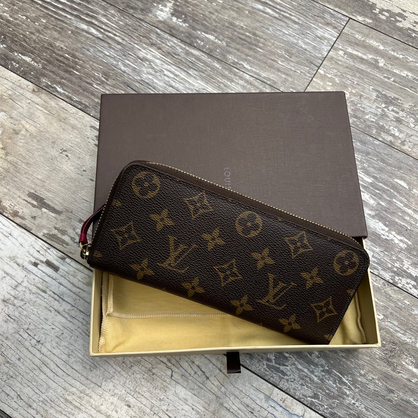 Louis Vuitton Clemence Wallet Monogram with Box