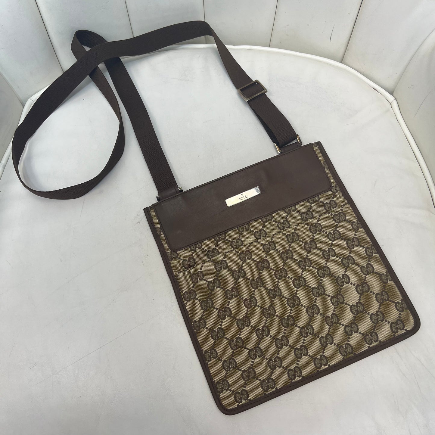 Gucci GG Canvas Flat Crossbody