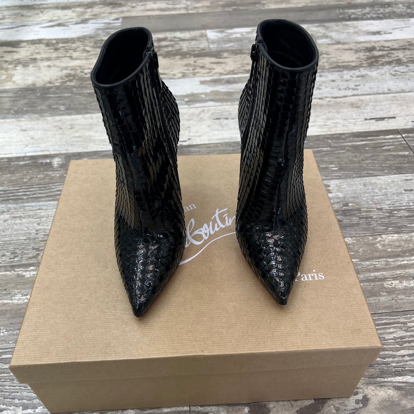 Christian Louboutin So Kate 100 Booty, Size 35