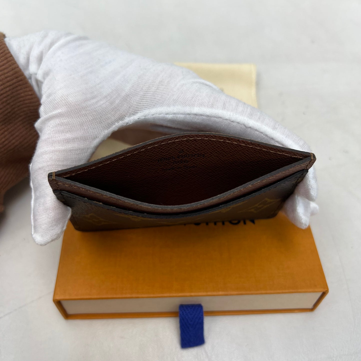 Louis Vuitton Monogram Card Holder with Box & Dust Bag