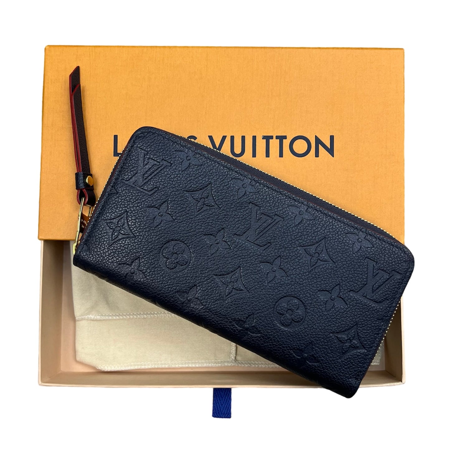 Louis Vuitton Zippy Wallet Marine Rogue Empreinte Leather
