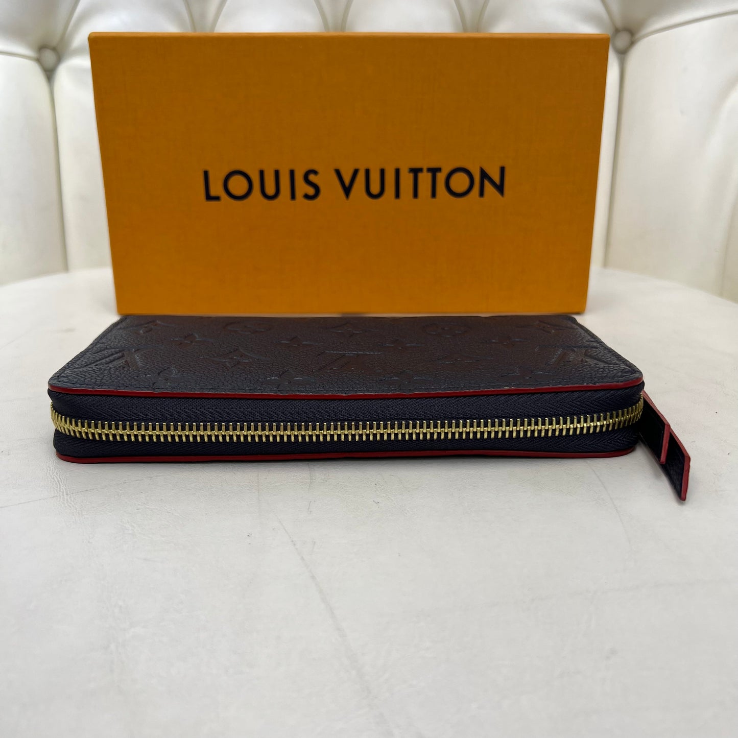 Louis Vuitton Zippy Wallet Marine Rogue Empreinte Leather
