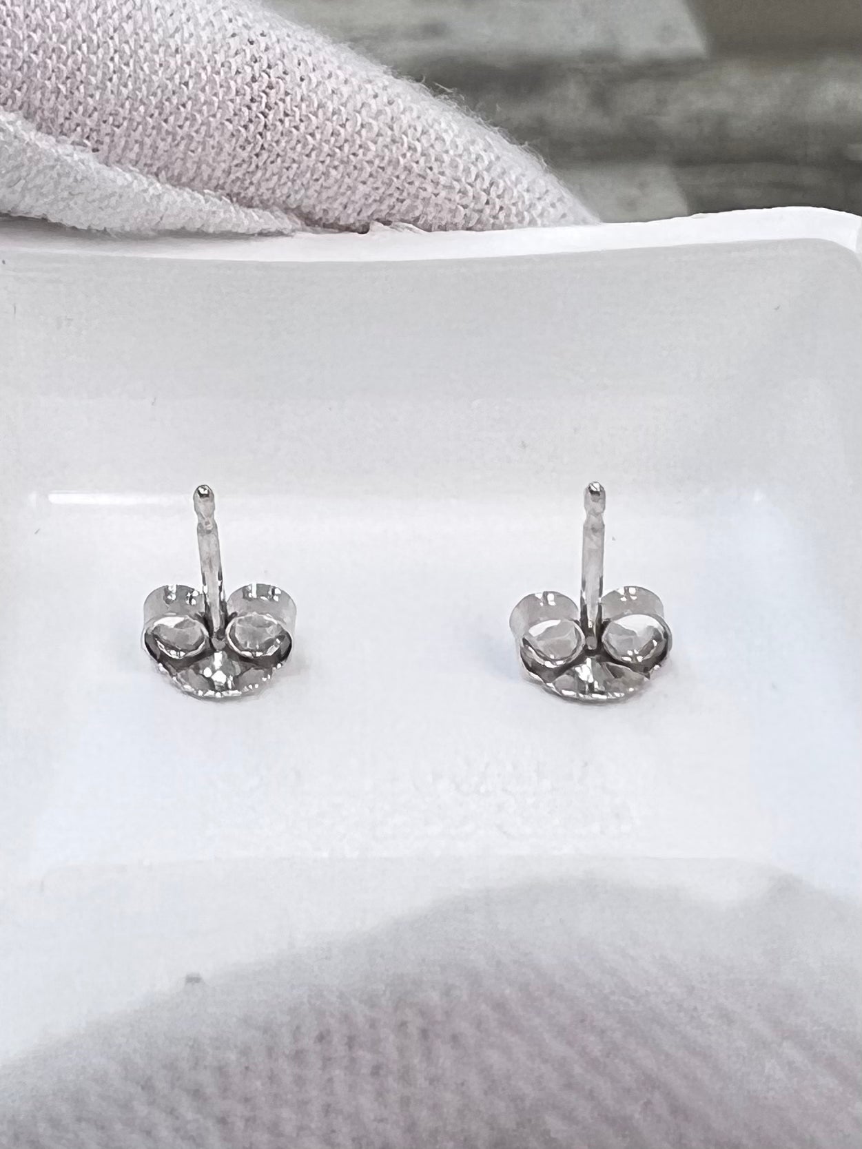 Diamond Studs 1.5ct Lab Created 14k White Gold
