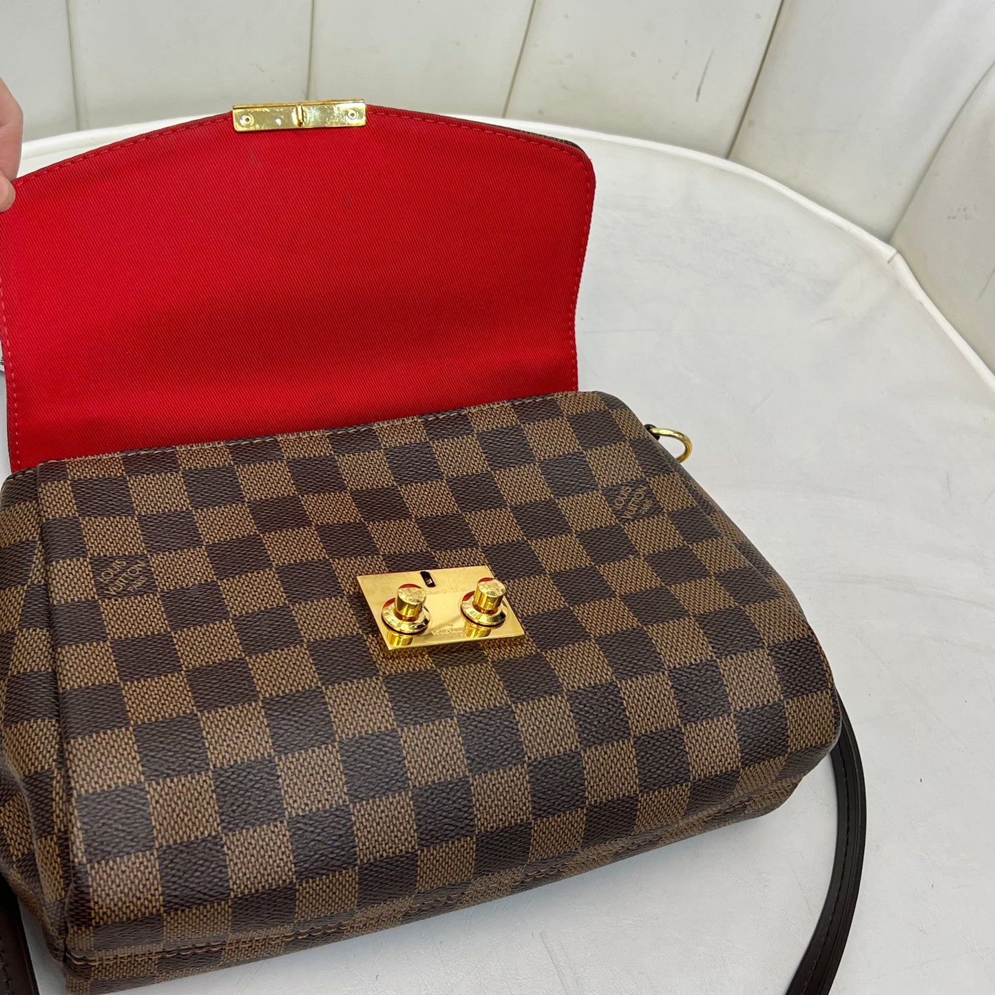 Louis Vuitton Croisette Compact Crossbody Damier Ebene