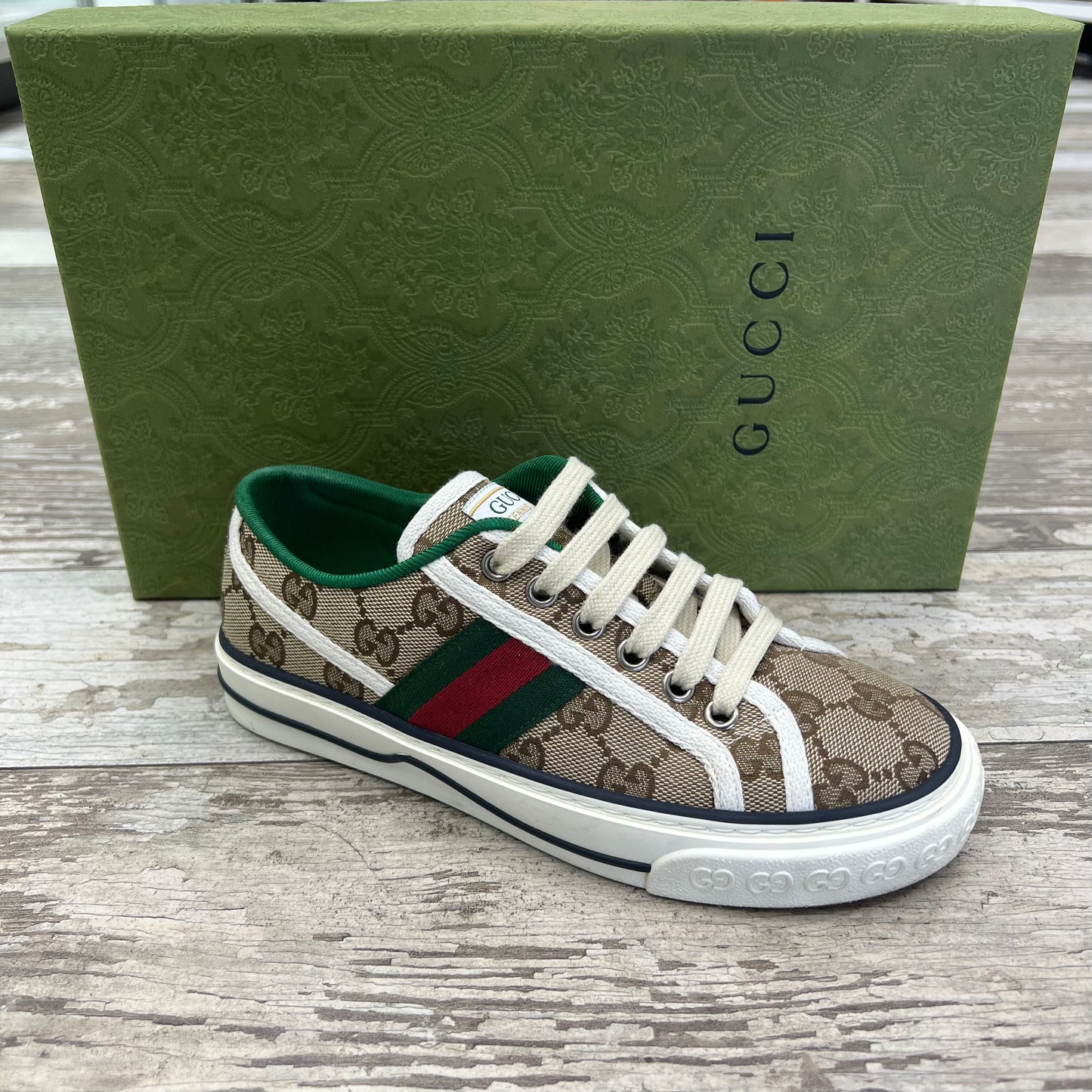 Gucci GG Tennis 1977 Sneaker, Size 34.5